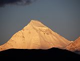416 Dhaulagiri North Face Close Up At Sunrise From Muktinath I slept in and had to jump out of bed to catch the last few minutes of a beautiful sunrise over the north face of Dhaulagiri, seen from Ranipauwa near Muktinath.